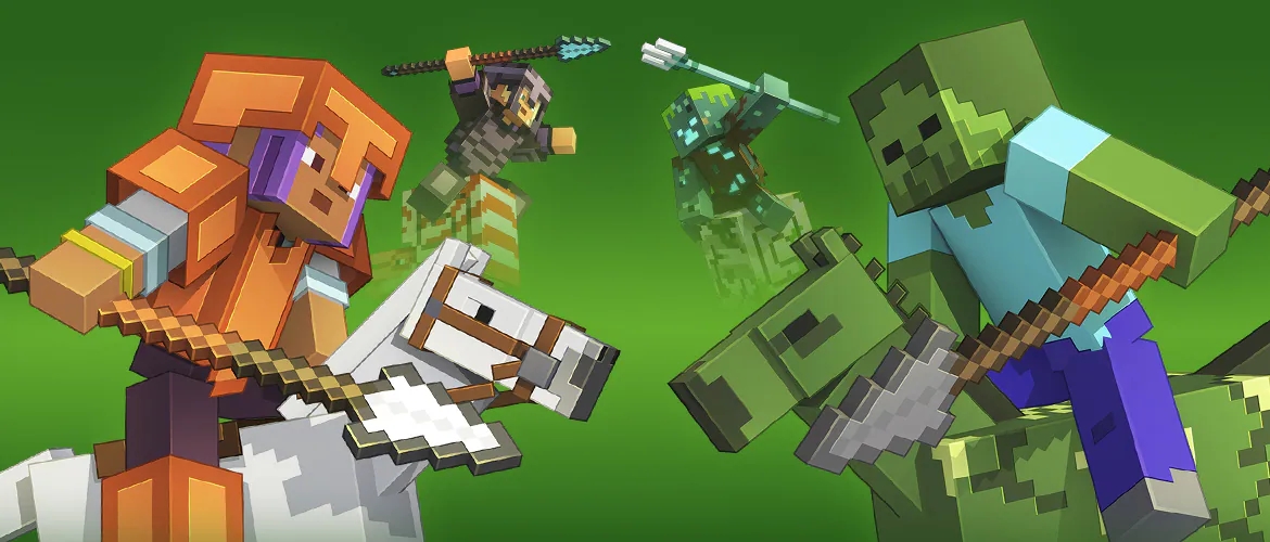 Minecraft: un'immagine di Mounts of Mayhem