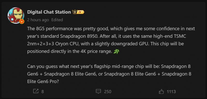 Standard Snapdragon 8 Elite Gen 6 To Feature A Weaker Gpu Than The Snapdragon 8 Elite Gen 6 Pro