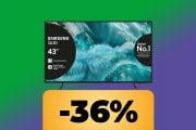 La Smart TV Samsung QLED 4K da 43" è in sconto su Amazon al minimo storico