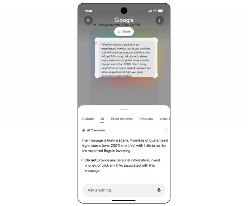 La funzione 'Circle to Search'