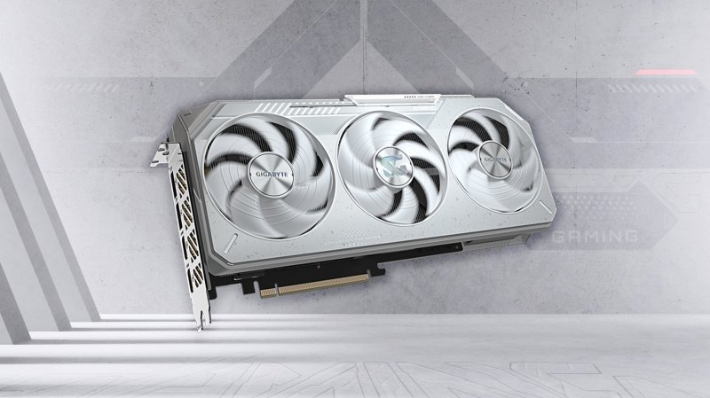 la GPU GIGABYTE Radeon RX 9070 XT Gaming OC Ice