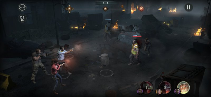 Una delle battaglie strategiche di Resident Evil: Survival Unit