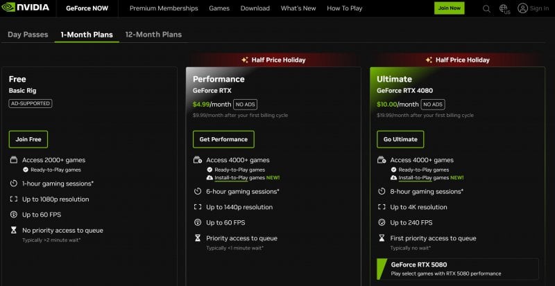 Promo sugli abbonamenti Performance e Ultimate