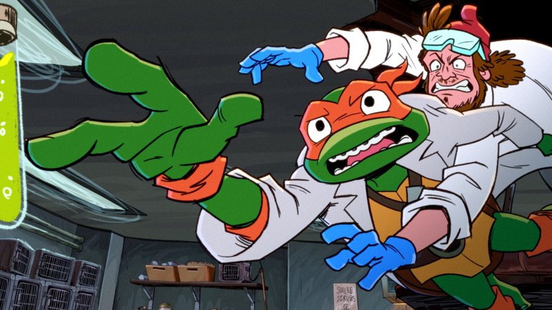 Le scene d'azione non mancano davvero ne I Racconti delle Tartarughe Ninja
