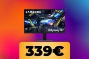 Il monitor Samsung Odyssey G7 da 27'' e 144Hz è in sconto su Amazon al minimo storico