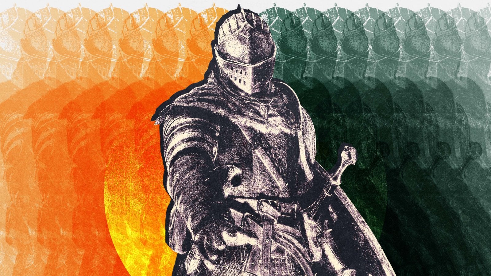 Il cavaliere apparso sulla copertina di Dark Souls Remastered