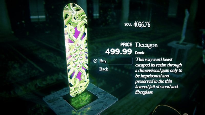 Peccato che la personalizzazione dello skate non diventi mai importante durante l'avventura