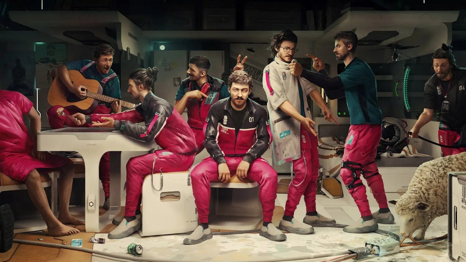 Artwork con i vari cloni di The Alters