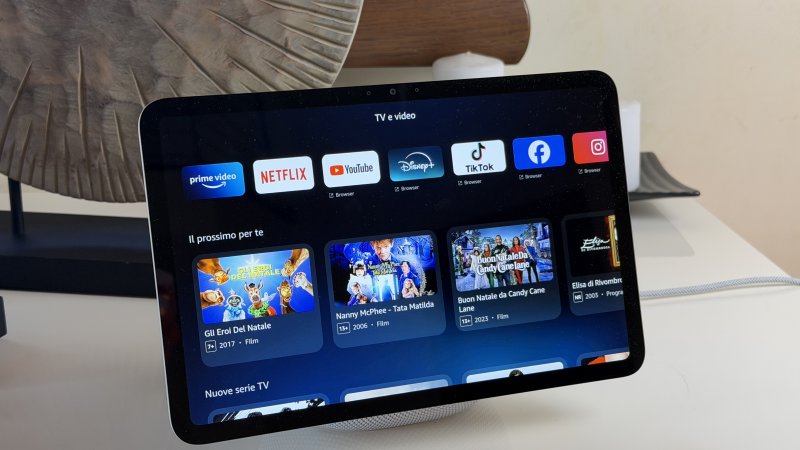Usare l'Amazon Echo Show 11 per guardare contenuti video è possibile, ma solo Prime e Netflix hanno le app dedicate