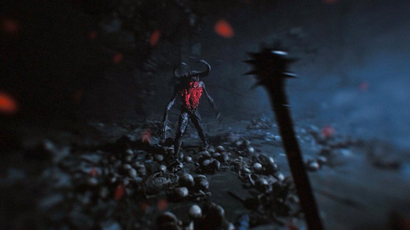 Nel trailer il protagonista è armato di mazza