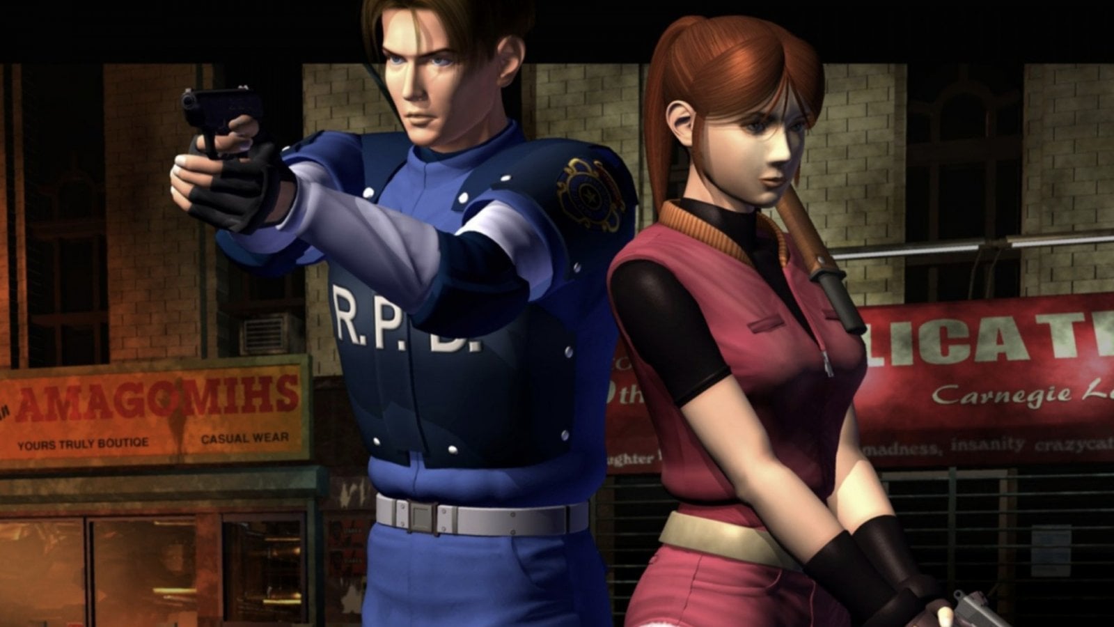 Due personaggi di Resident Evil 2
