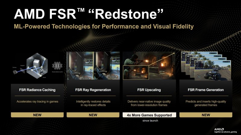 AMD FSR Redstone è il nuovo pacchetto di tecnologie del team rosso basato su machine learning