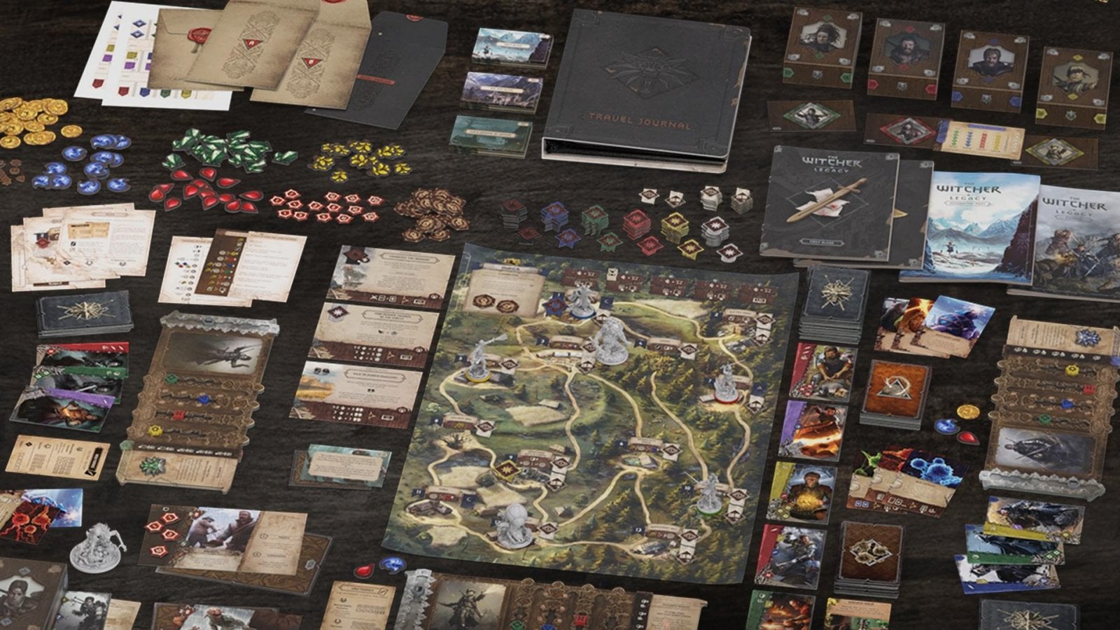 I contenuti del gioco da tavolo di The Witcher: Legacy