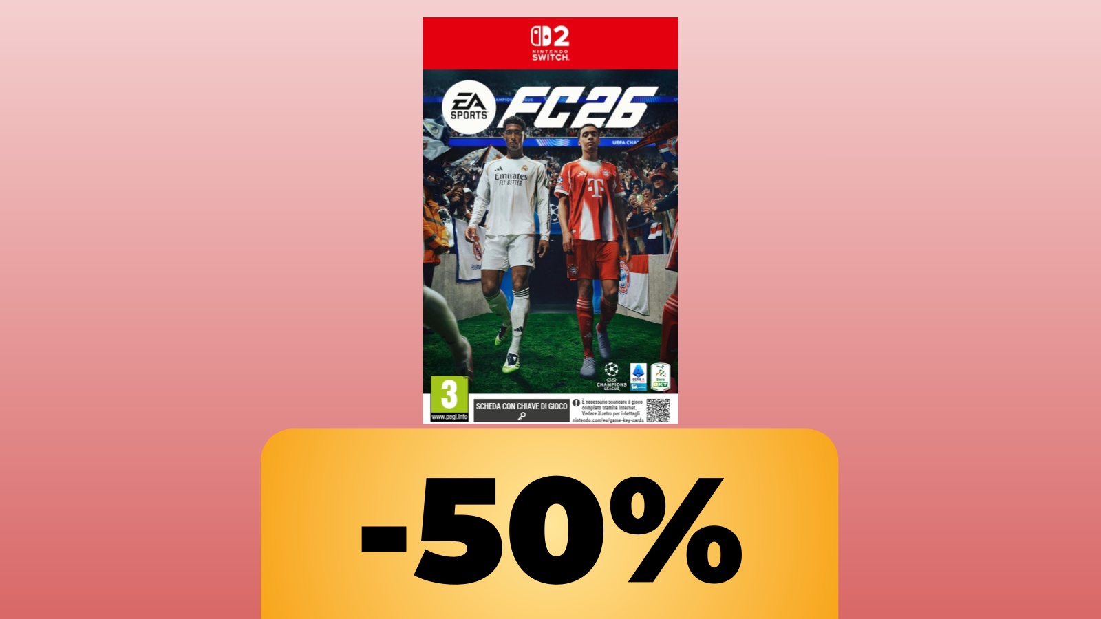 EA Sports FC 26 per Nintendo Switch 2 è in sconto su Amazon al minimo storico