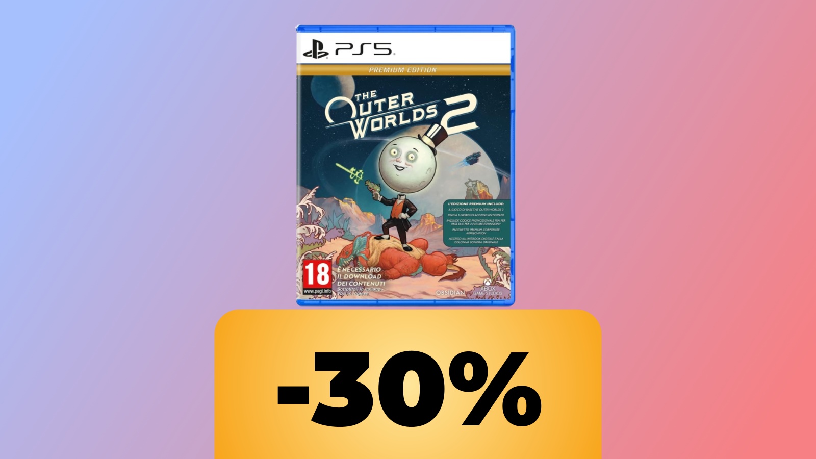 The Outer Worlds 2 Premium Edition per PS5 è in sconto su Amazon al minimo storico