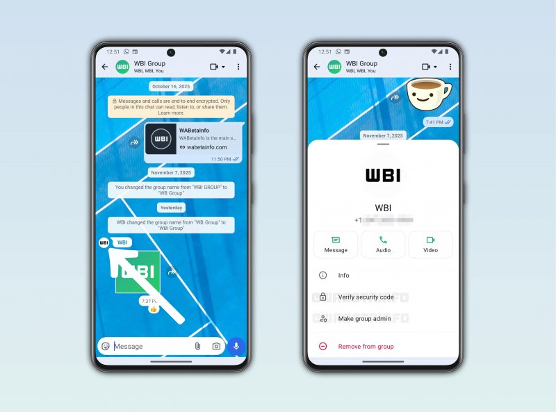Nuova funzione WhatsApp: informazioni di contatto | Fonte: WABetaInfo