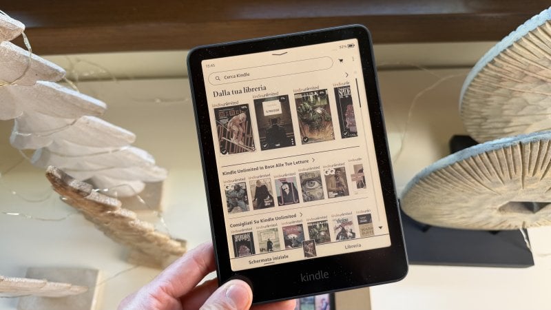 L'interfaccia è la stessa di tutti gli altri Kindle, ma con l'aggiunta del colore