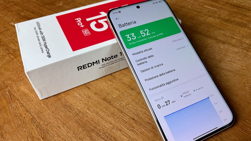 L'autonomia è uno dei punti di forza di Redmi Note 15 Pro+