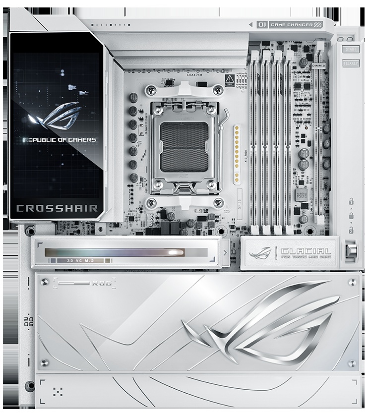 La ROG Crosshair X870E Glacial