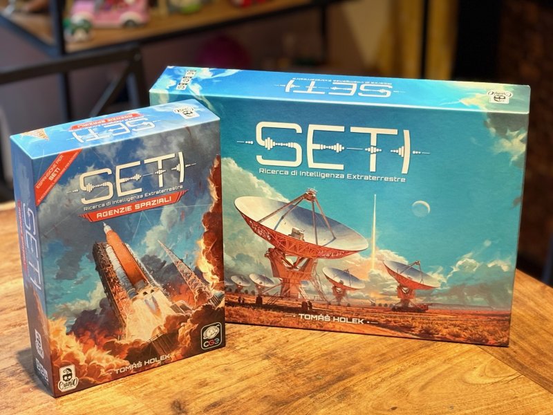 Anche nei giochi da tavola la grafica è un elemento importante e quella di SETI è davvero intrigante