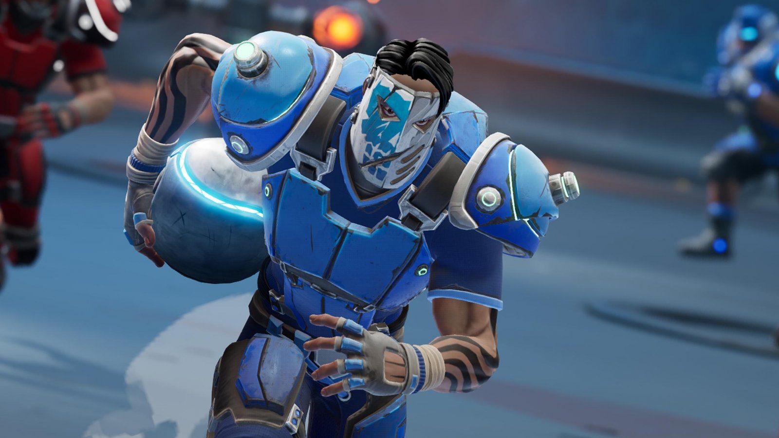 Uno dei giocatori di Speedball