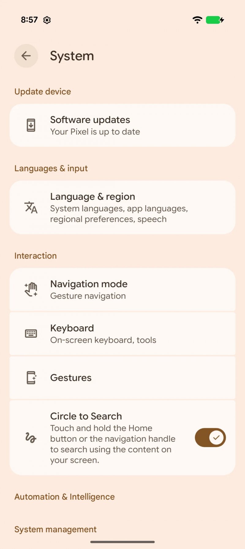 Il nuovo menu (Fonte: Android Authority)