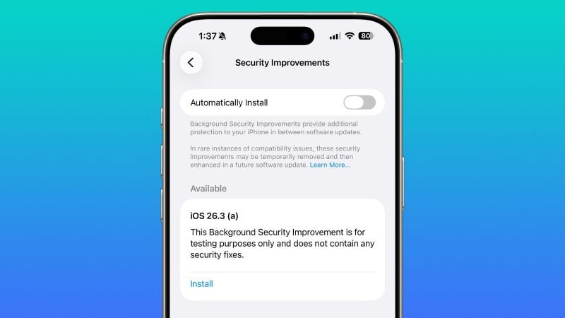 I miglioramenti della sicurezza in background