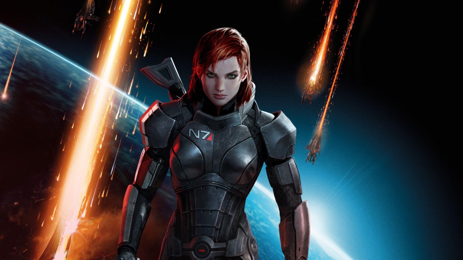 Il Comandante Shepard in versione femminile in Mass Effect