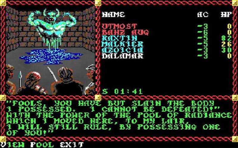 Incontri poco piacevoli in Pool of Radiance