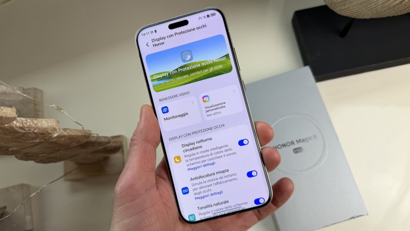 Sono tante le funzioni dedicate al comfort visivo