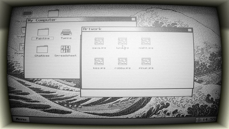 Il gioco richiede di scandagliare un vecchio PC