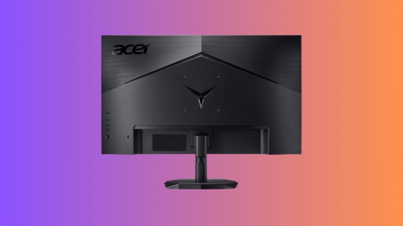 Il retro del monitor Acer Nitro KG 24'' FHD