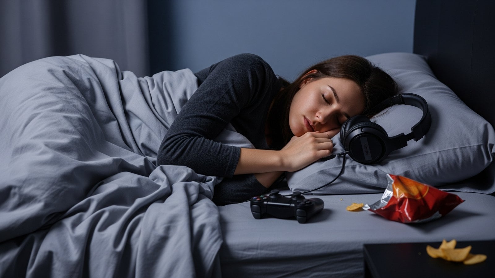 Una giocatrice molto stanca