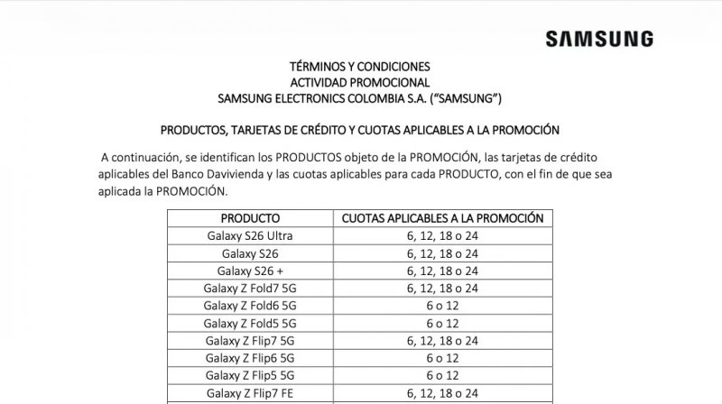 Il documento di Samsung (Fonte: SamMobile)