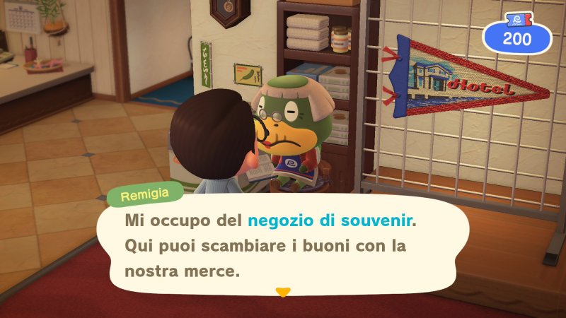 Remigia gestisce il negozio dell'albergo