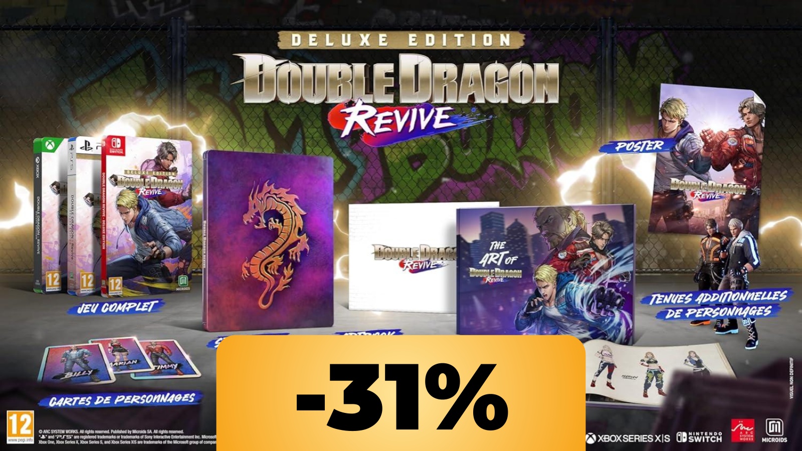 La Deluxe Edition di Double Dragon Revive è in offerta su Amazon: è al suo minimo storico