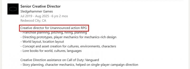 Lo screenshot del misterioso curriculum