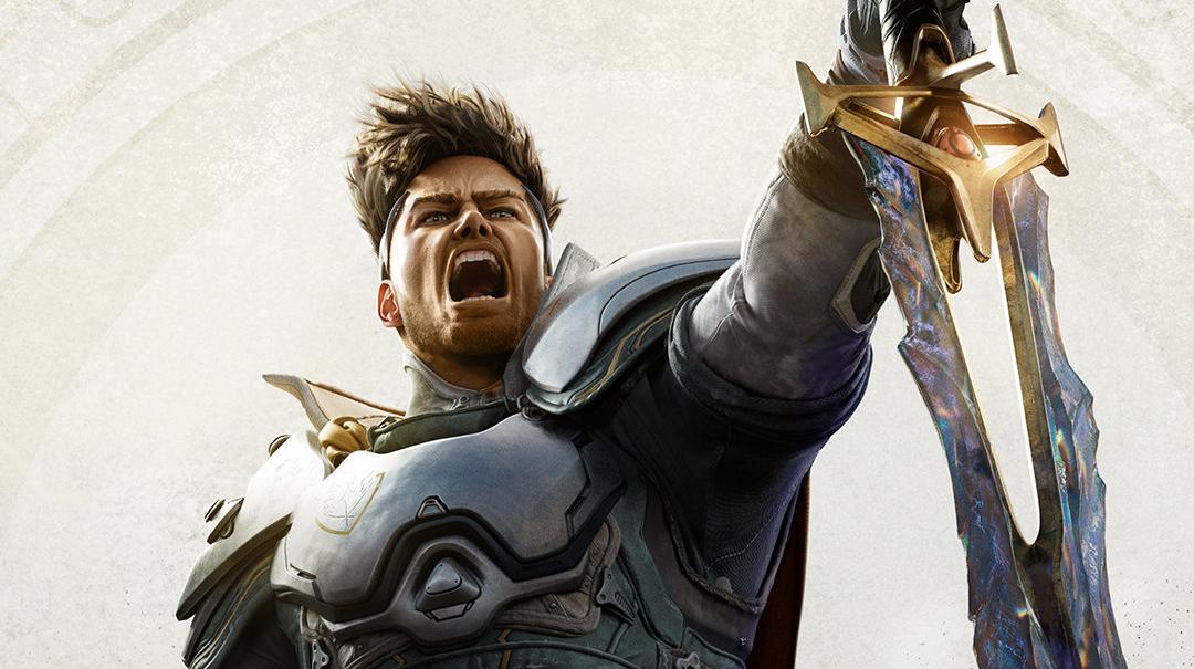 Uno degli eroi di Highguard alza la Shieldbreaker