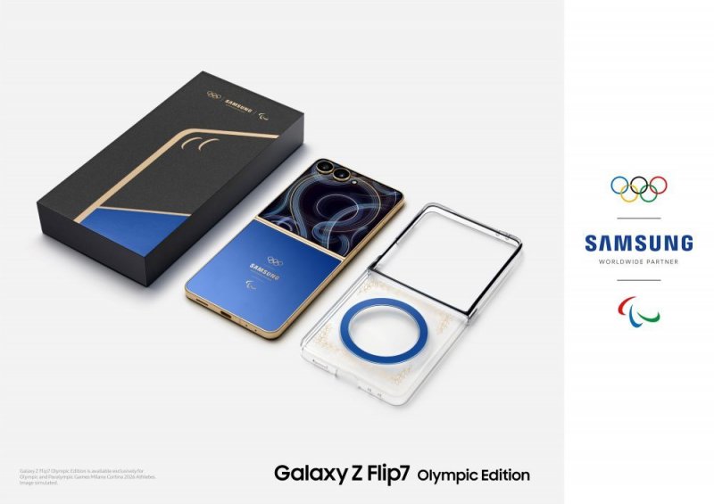 Il packaging del Galaxy Z Flip 7 Olympic Edition