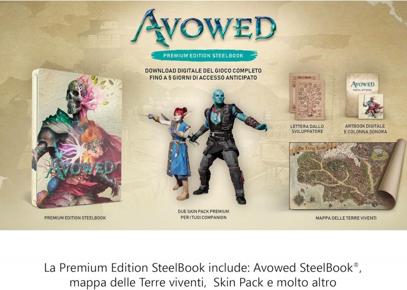 Contenuto Premium SteelBook Edition di Avowed