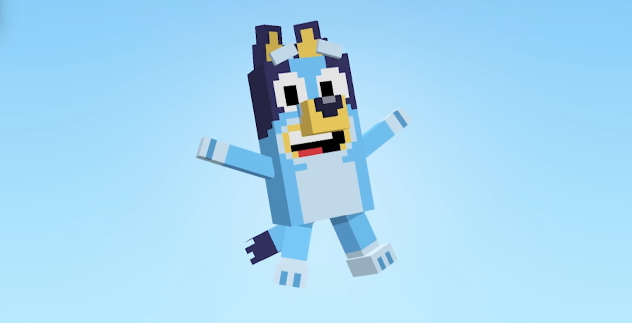 Bluey arriva in Minecraft con una mod ufficiale