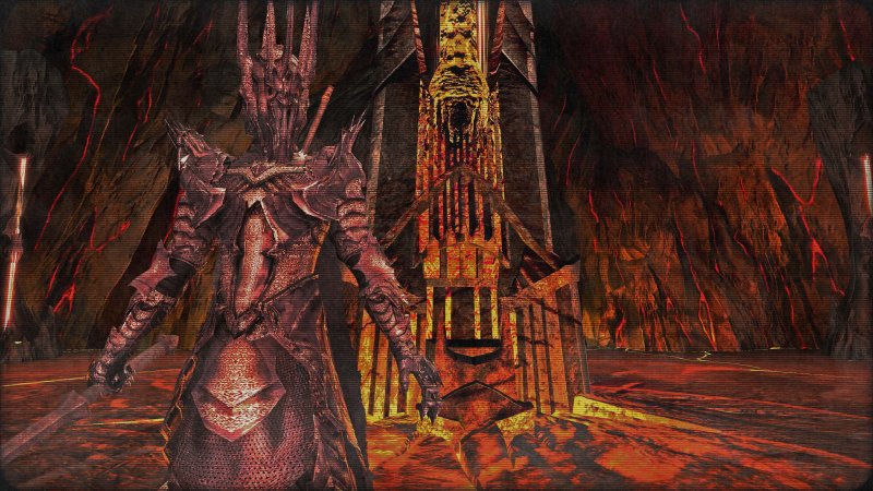 In La conquista si potevano impersonare molti personaggi iconici, tra cui Sauron