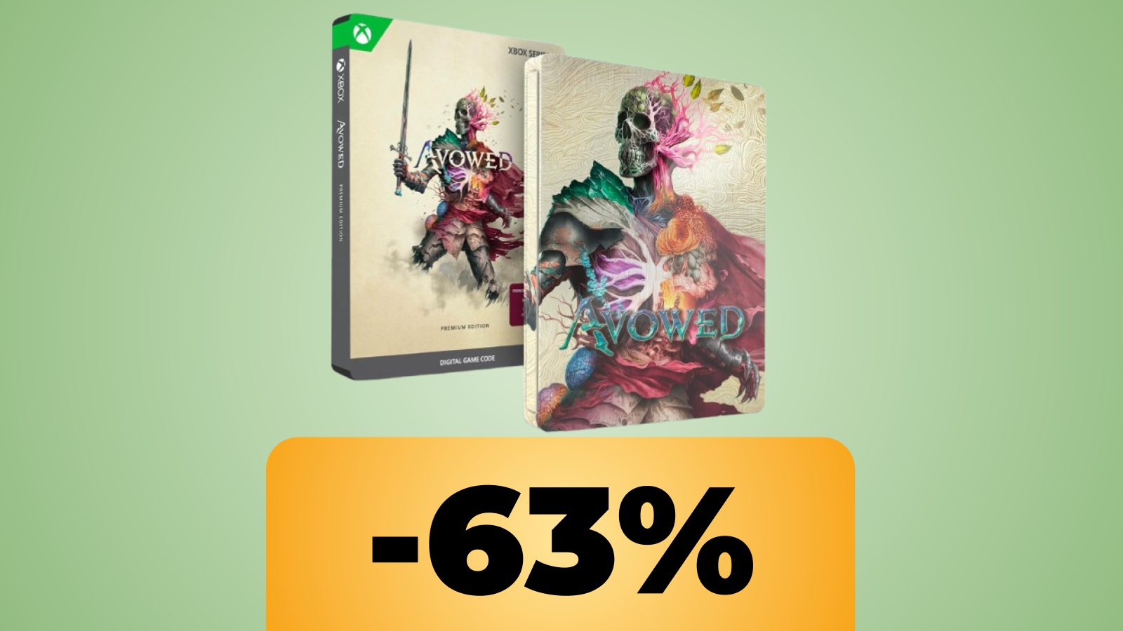 La Premium SteelBook Edition di Avowed per Xbos Series X è in promozione su Amazon al suo minimo storico