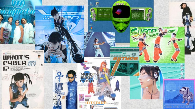 Un compendio delle influenze che hanno definito l'estetica del Futurismo Y2K