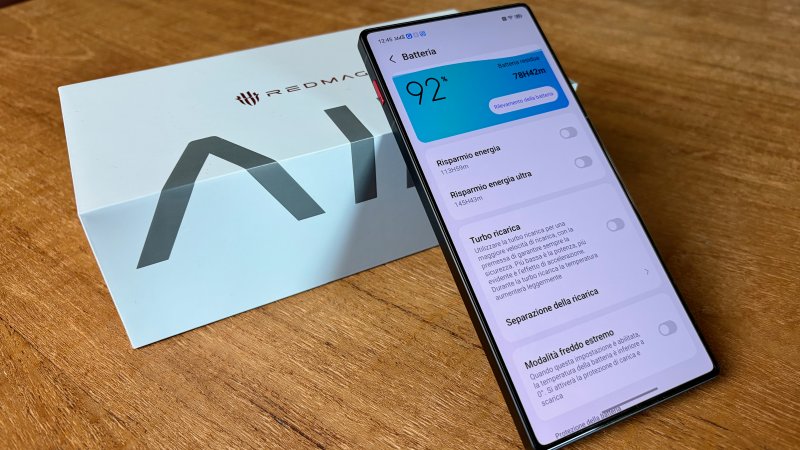 La batteria di REDMAGIC 11 Air è davvero capiente