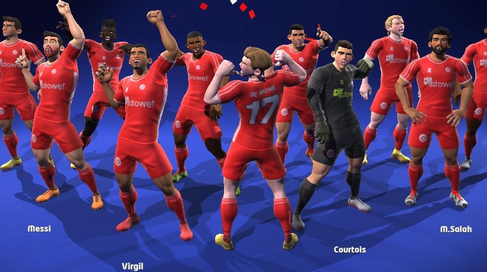 Una squadra di Sociable Soccer 25