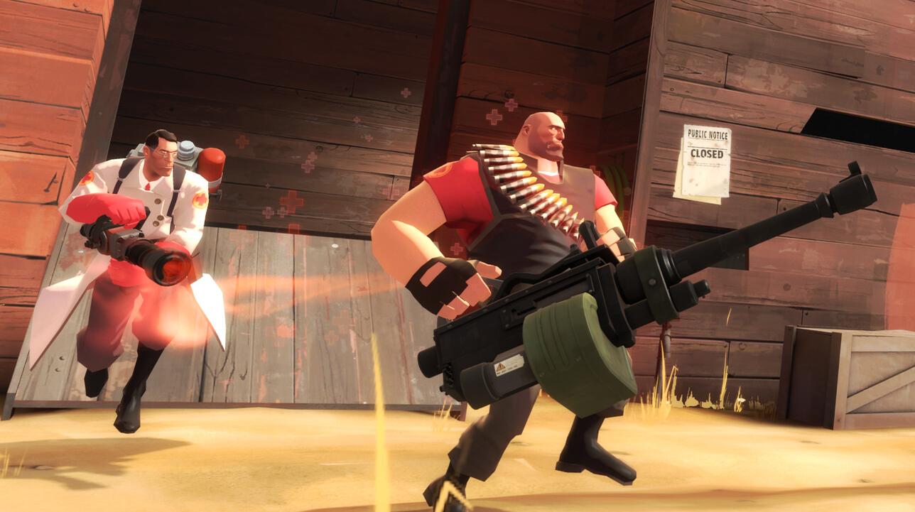 Alcuni personaggi di Team Fortress 2