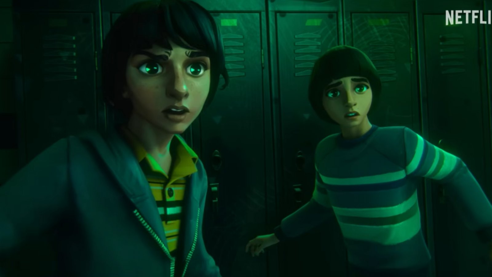 Due personaggi di Stranger Things: Storie dal 1985