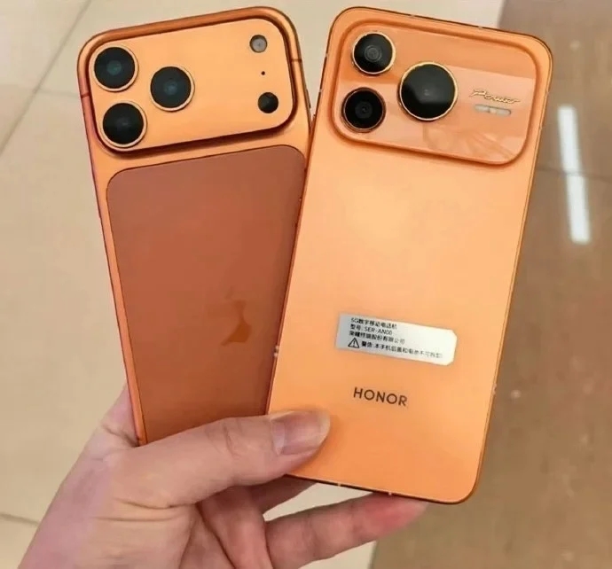 Smartphone iPhone 17 Pro e Honor Power2 (Fonte: Digital Chat Station)