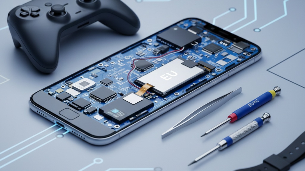 Uno smartphone aperto con attrezzi da lavoro: immagine generata con l'intelligenza artificiale